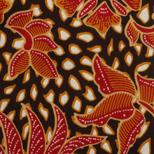 Autumn Leaves Brown - Men's Long Sleeve Printed Cotton Shirt