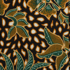 Autumn Leaves Green - Men's Long Sleeve Printed Cotton Shirt