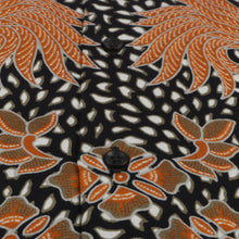 Autumn Leaves Black - Men's Long Sleeve Printed Cotton Shirt