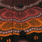 Autumn Flowers - Orange Men's Long Sleeve Printed Cotton Shirt