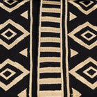 African Diamond - Black Long Sleeve Cotton Linen Embroidered Men's Shirt