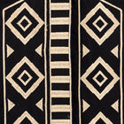 African Diamond - Black Long Sleeve Cotton Linen Embroidered Men's Shirt