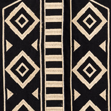 African Diamond - Black Long Sleeve Cotton Linen Embroidered Men's Shirt