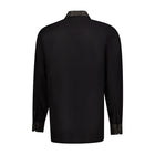 Classic Paisley- Black Gold Long Sleeve Cotton Linen Embroidered Men's Shirt