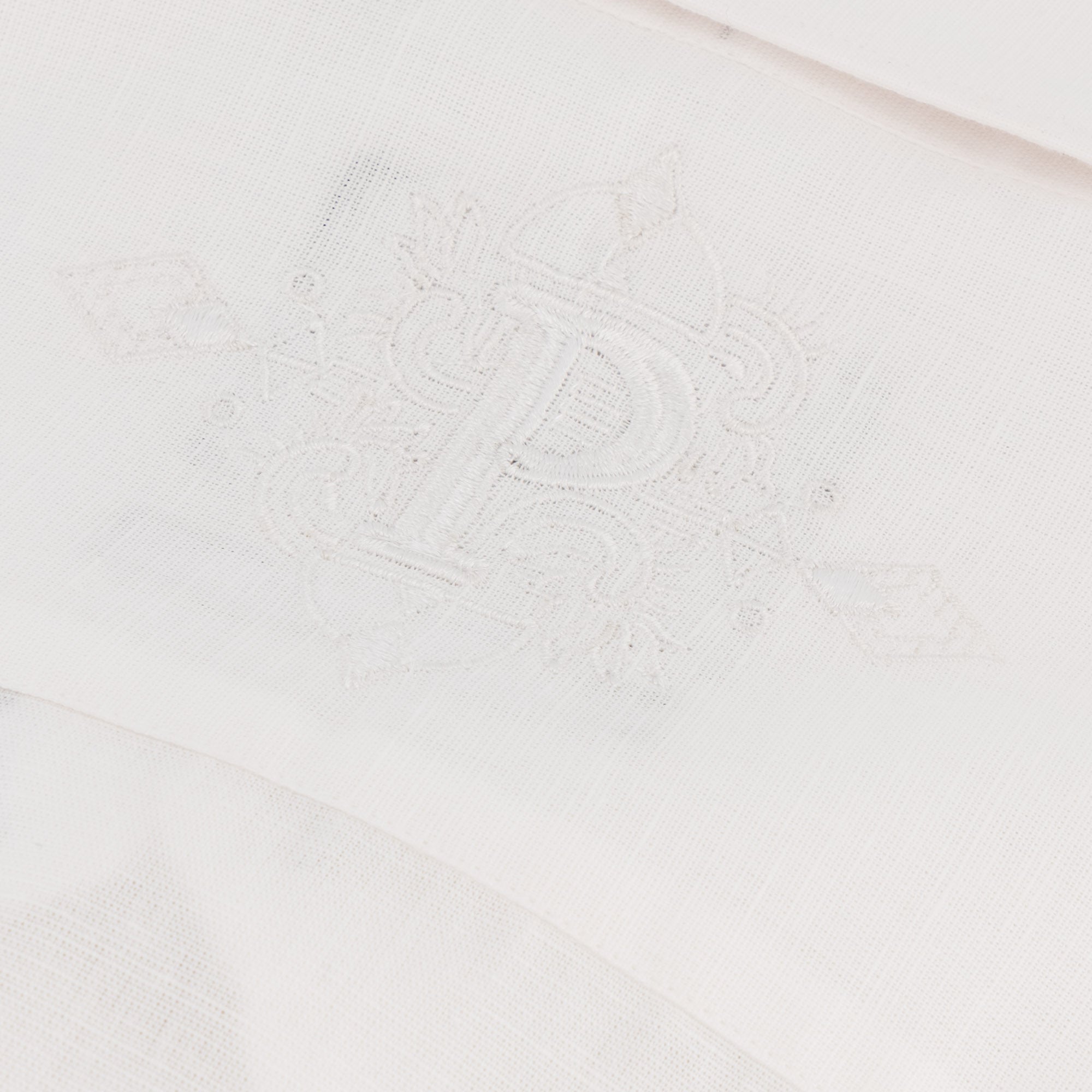 Presidential Style - White Gold Long Sleeve Cotton Linen Embroidered Men's Shirt