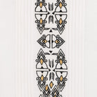 Presidential Style - White Gold Long Sleeve Cotton Linen Embroidered Men's Shirt