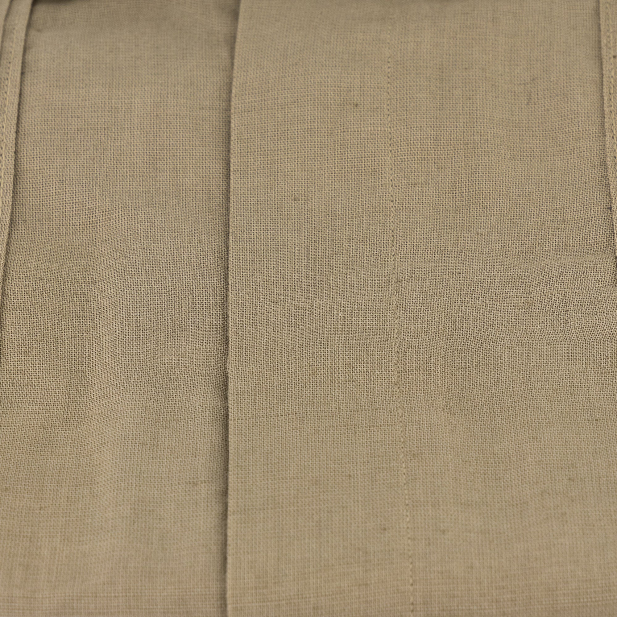 Presidential Style - Olive Long Sleeve Linen Cotton Embroidered Men's Shirt