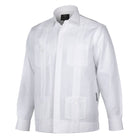 White Sky Long Sleeve Cuban Multi Pocket Cotton Linen Shirt