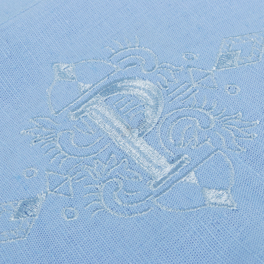 Blue Sky Long Sleeve Cuban Multi-Pocket Cotton Linen Shirt