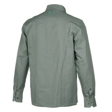 Sage Sky Long Sleeve Cuban Multi-Pocket Cotton Linen Shirt