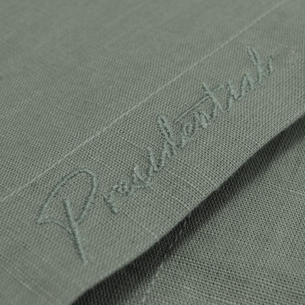 Sage Sky Long Sleeve Cuban Multi-Pocket Cotton Linen Shirt