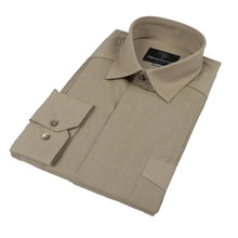 Olive Sky Long Sleeve Cuban Multi-Pocket Cotton Linen Shirt