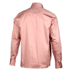 Coral Long Sleeve Cotton Sateen Embroidered Multi-Pocket Men's Shirt