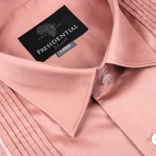 Coral Long Sleeve Cotton Sateen Embroidered Multi-Pocket Men's Shirt