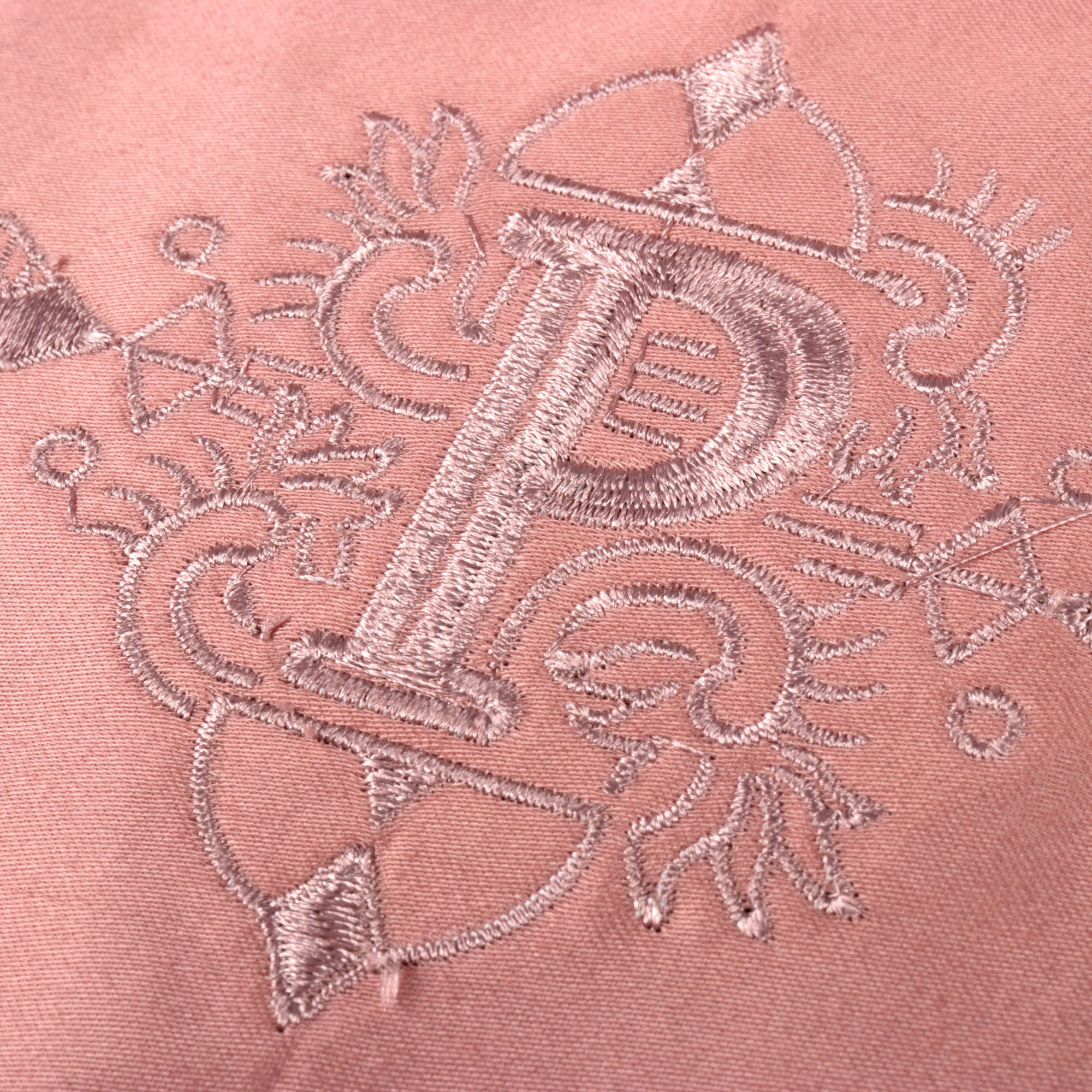 Coral Long Sleeve Cotton Sateen Embroidered Multi-Pocket Men's Shirt