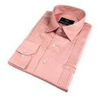 Coral Long Sleeve Cotton Sateen Embroidered Multi-Pocket Men's Shirt