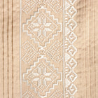 Khaki Long Sleeve Cotton Sateen Embroidered Multi-Pocket Men's Shirt