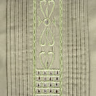 Olive Long Sleeve Cotton Sateen Embroidered Multi-Pocket Men's Shirt