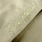 Olive Long Sleeve Cotton Sateen Embroidered Multi-Pocket Men's Shirt