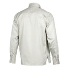 Light Sage Long Sleeve Cotton Sateen Embroidered Multi-Pocket Men's Shirt