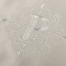 Light Sage Long Sleeve Cotton Sateen Embroidered Multi-Pocket Men's Shirt