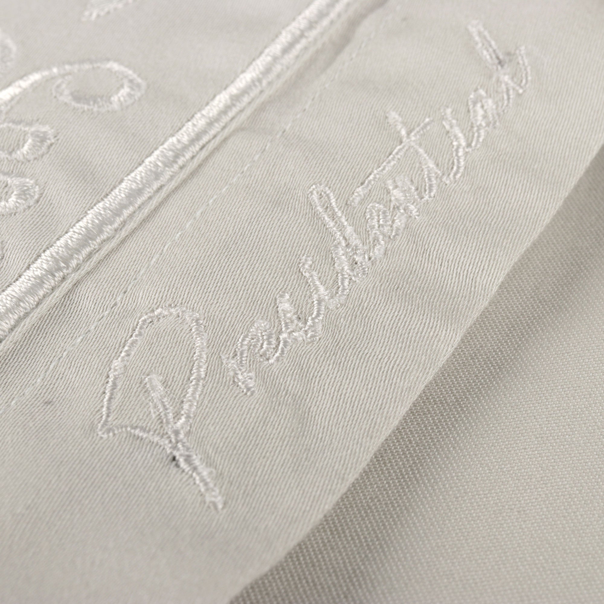 Light Sage Long Sleeve Cotton Sateen Embroidered Multi-Pocket Men's Shirt