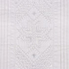 White Long Sleeve Cotton Sateen Embroidered Multi-Pocket Men's Shirt