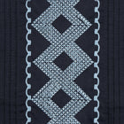 Navy/Light Navy Long Sleeve Cotton Sateen Embroidered Multi-Pocket Men's Shirt