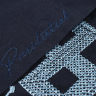 Navy/Light Navy Long Sleeve Cotton Sateen Embroidered Multi-Pocket Men's Shirt