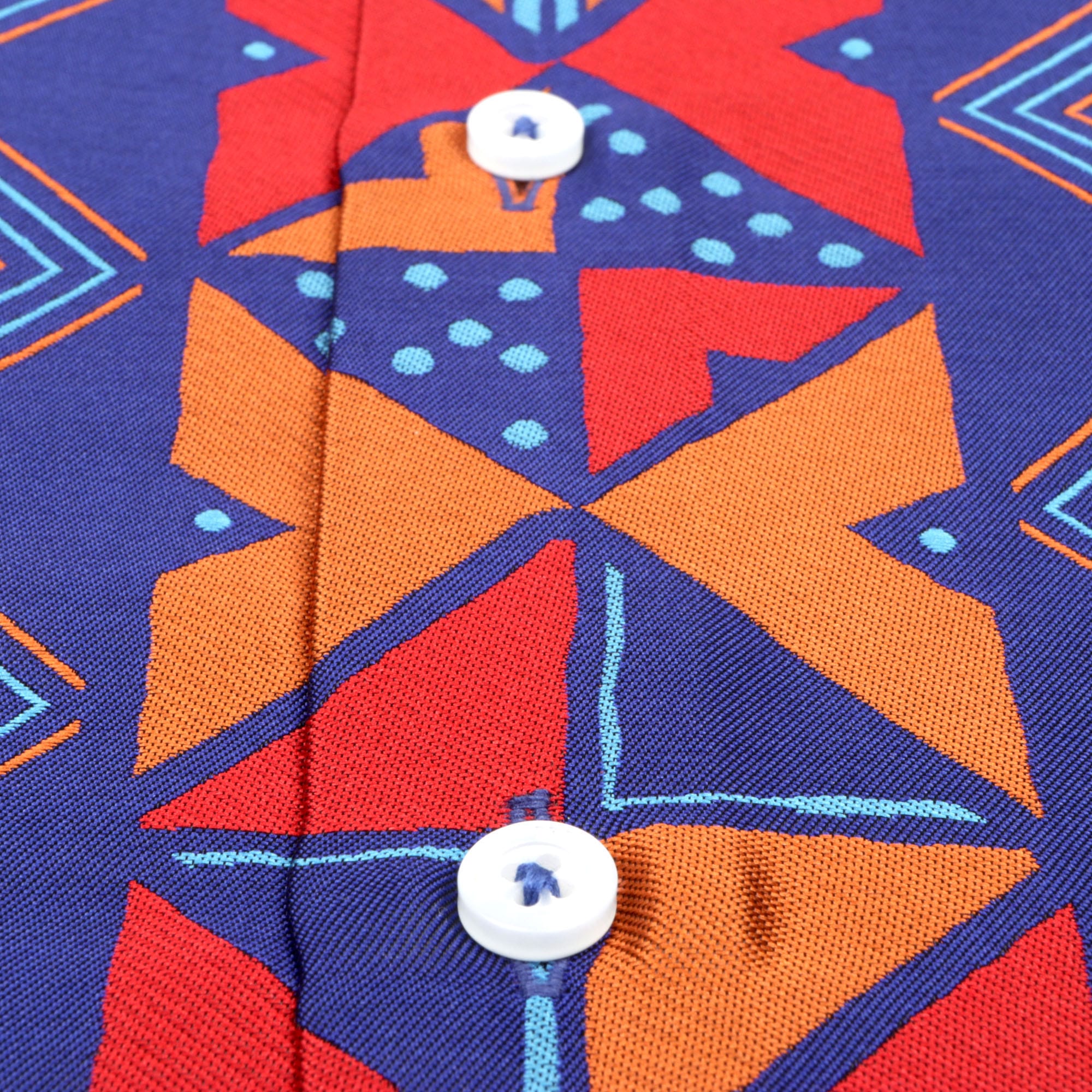 Solid Kuba Blue Men's Jacquard Satin Luxury Formal Shirt