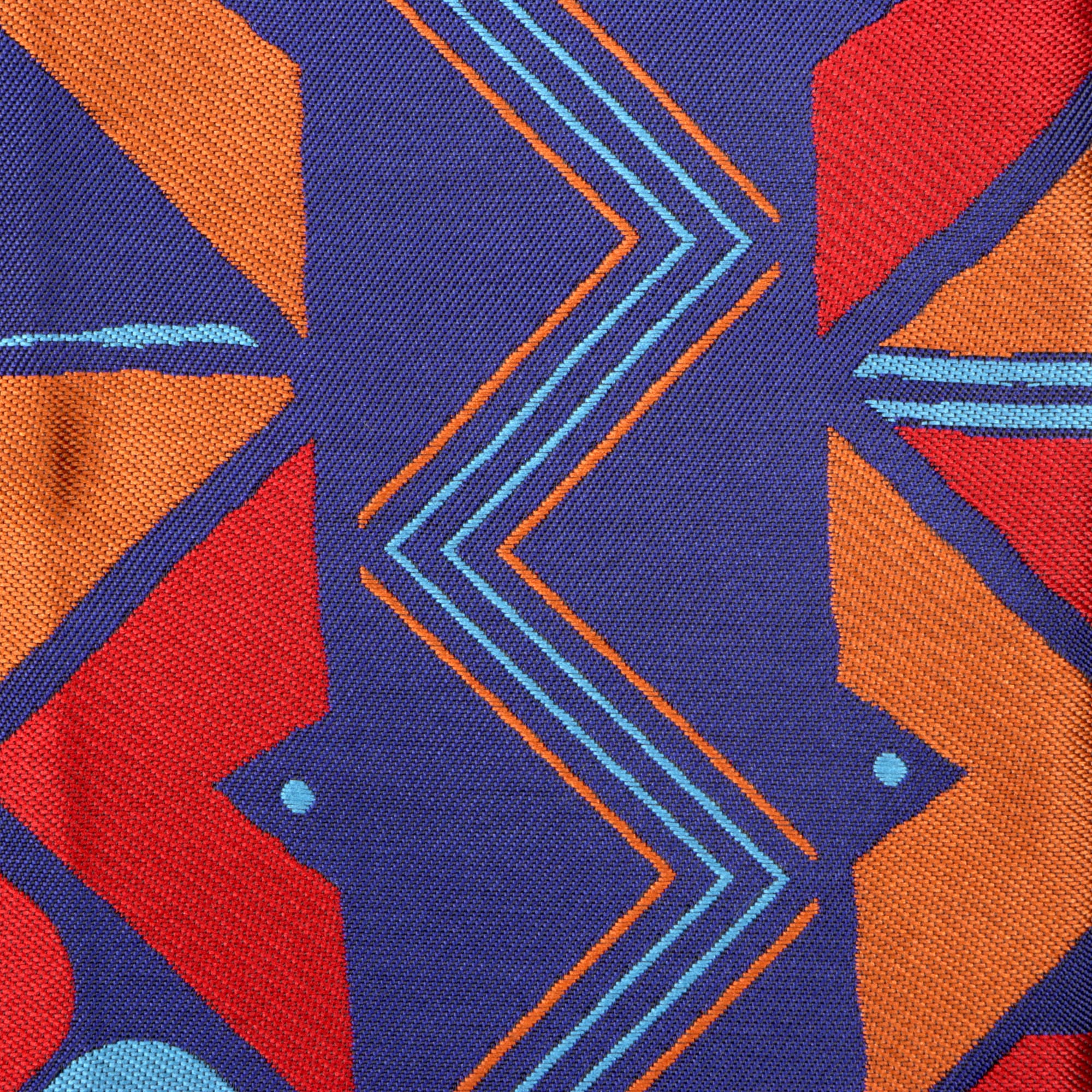 Solid Kuba Blue Men's Jacquard Satin Luxury Formal Shirt