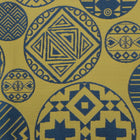 African Baloons Yellow Men's Jacquard Satin Luxury Formal Shirt