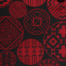 African Baloons Red Men's Jacquard Satin Luxury Formal Shirt