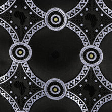 African Circle - Black Long Sleeve Jacquard Woven Men's Shirt