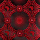 African Circle - Red Long Sleeve Jacquard Woven Men's Shirt