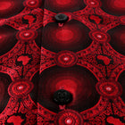 African Circle - Red Long Sleeve Jacquard Woven Men's Shirt