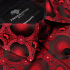 African Circle - Red Long Sleeve Jacquard Woven Men's Shirt