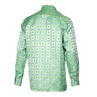 African Circle - Green Long Sleeve Jacquard Woven Men's Shirt