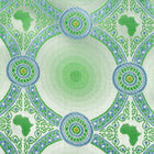 African Circle - Green Long Sleeve Jacquard Woven Men's Shirt