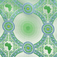 African Circle - Green Long Sleeve Jacquard Woven Men's Shirt