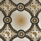 African Circle - Gold Long Sleeve Jacquard Woven Men's Shirt