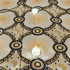 African Circle - Gold Long Sleeve Jacquard Woven Men's Shirt