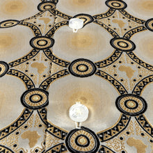 African Circle - Gold Long Sleeve Jacquard Woven Men's Shirt