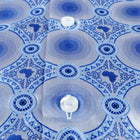 African Circle - Blue Long Sleeve Jacquard Woven Men's Shirt