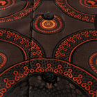 Large African Circle - Brown Long Sleeve Jacquard Woven Men's Shirt