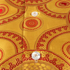 Large African Circle - Amber Long Sleeve Jacquard Woven Men's Shirt