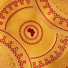 Large African Circle - Amber Long Sleeve Jacquard Woven Men's Shirt