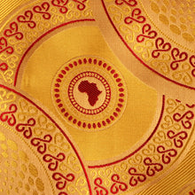 Large African Circle - Amber Long Sleeve Jacquard Woven Men's Shirt
