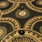 Large African Circle - Gold Brown Long Sleeve Jacquard Woven Men's Shirt