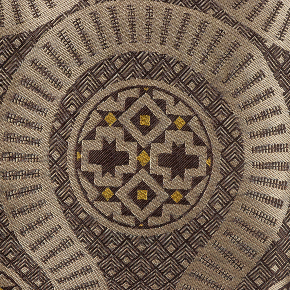 African Wave - Brown Long Sleeve Jacquard Woven Men's Shirt